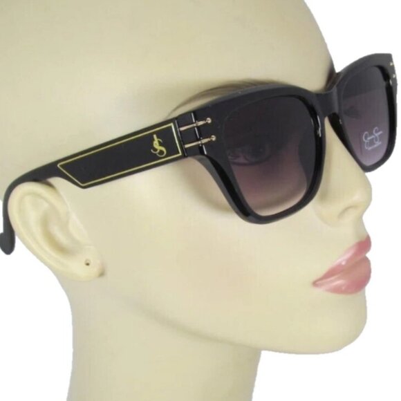 Jessica Simpson Square Frame Sunglasses Accents & Logos J6372-OX NWT🆕⌚📦🏃💨🚚 - Picture 1 of 15